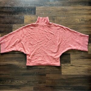 Orange Mock Neck Sweater